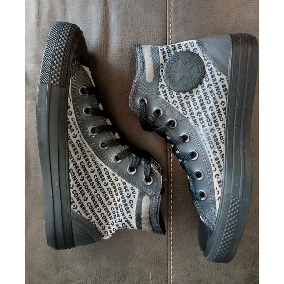 Converse Chuck Taylor All Star High Translucent -Black Men SneakerSize 5.5 #1071 - Picture 8 of 16